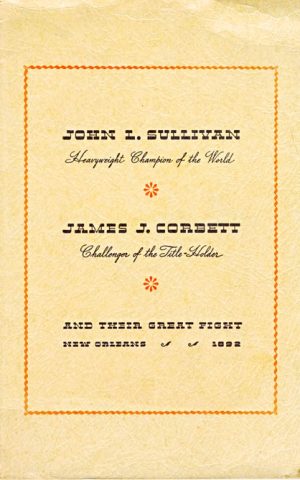 John L. Sullivan vs James J. Corbett